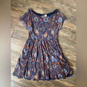 Anthropologie - Boho Caraz Ikat Mini Dress - L